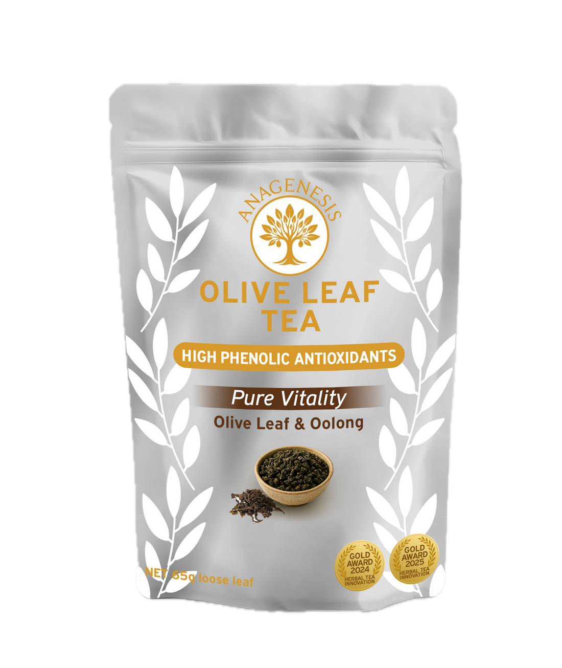 Anagenesis Olive Leaf Oolong Loose Leaf Tea Pouch 65g