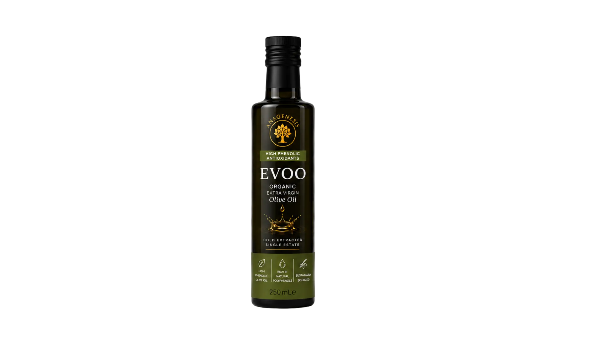 Anagenesis High Phenolic Organic Cold Pressed Olive Oil 250mL