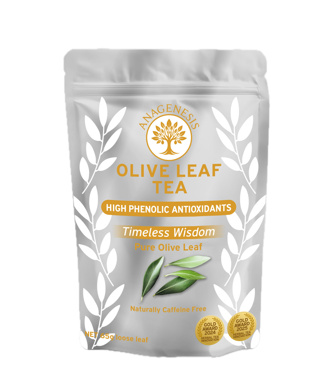 Anagenesis Olive Leaf Loose Leaf Tea Pouch 65g