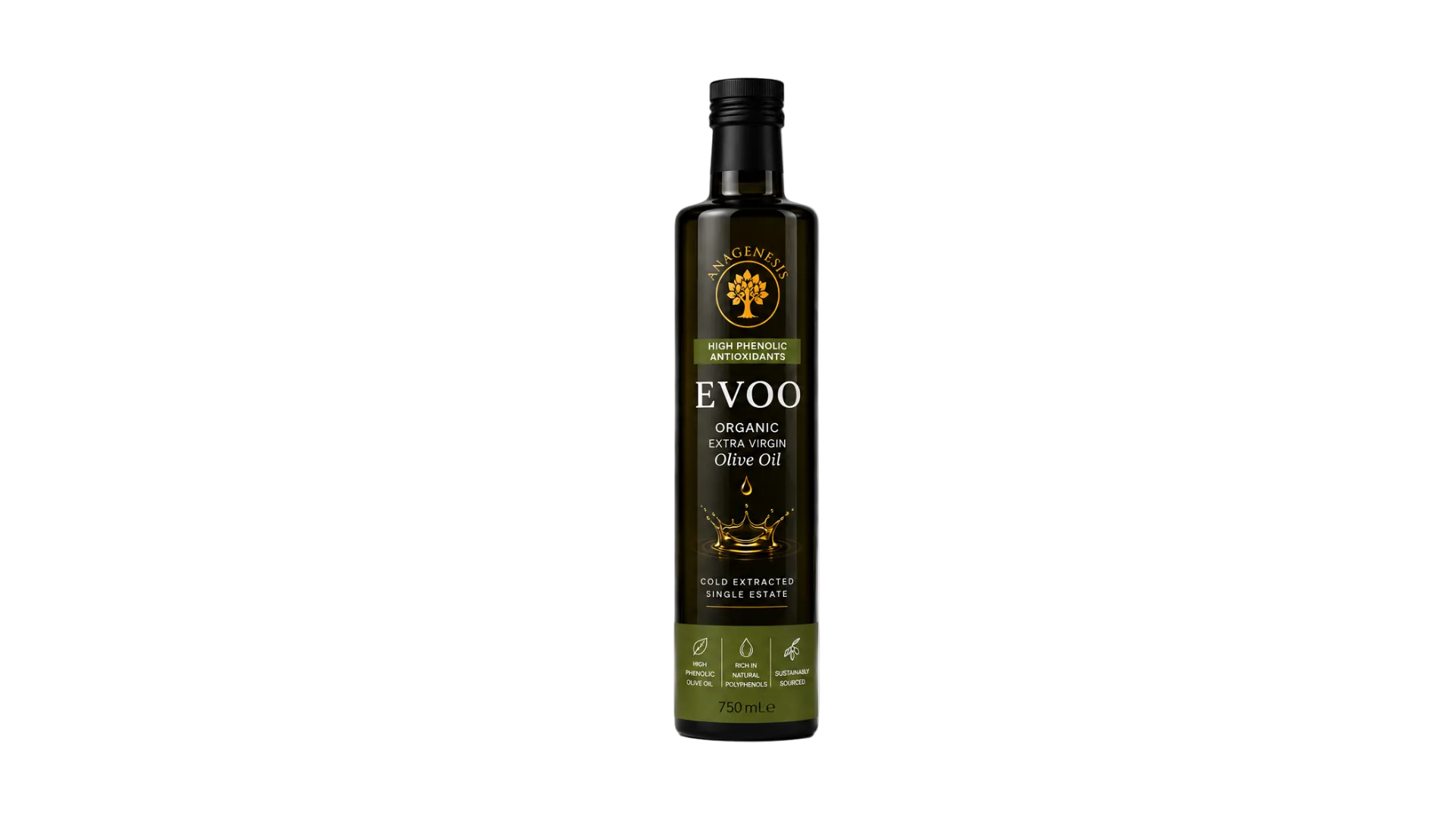 Organic High Phenolic Olive Oil - 750mL