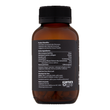 Anagenesis Olive Leaf + Marine Collagen. 60 capsules