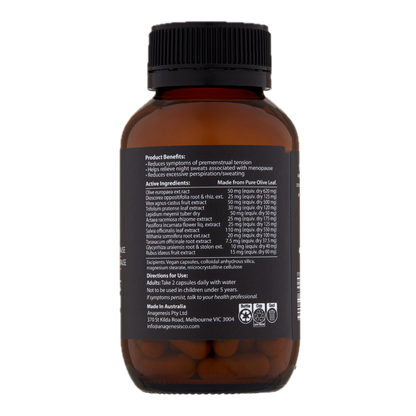 Anagenesis Olive Leaf + Menopause. 60 capsules
