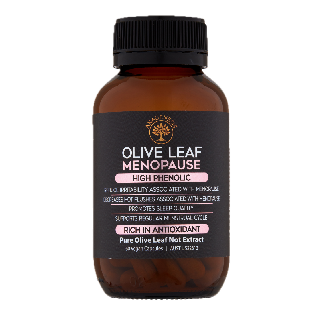 Anagenesis Olive Leaf + Menopause. 60 capsules