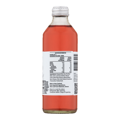 Anagenesis Olive Leaf Sparkling Iced Tea Mixed Berries 12 Pack